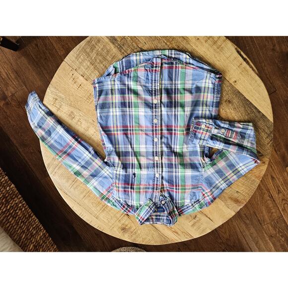 Polo Ralph Lauren Boys Gingham & Plaid Button Up Shirts Size 8 Preppy Nautical - Picture 8 of 10